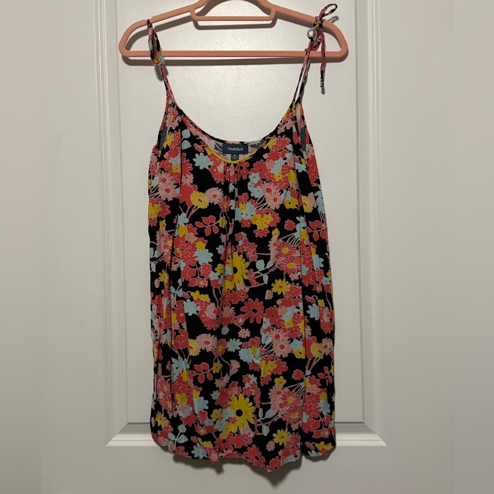 ModCloth Floral Sleeveless Dress